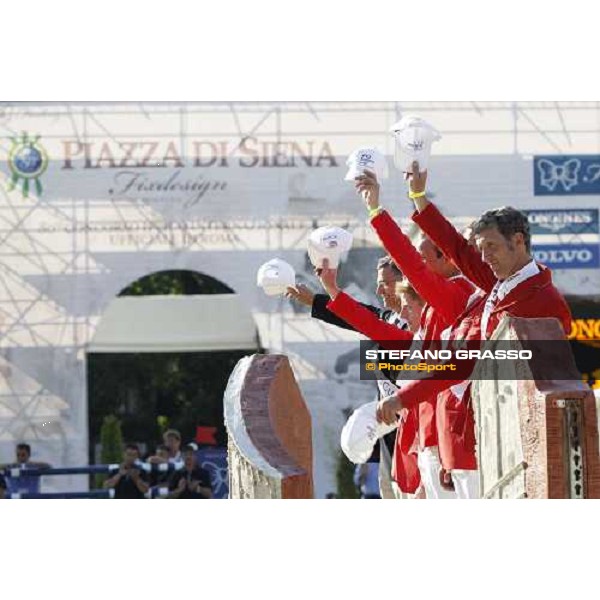 The Team of Germany wins the Nation\'s Cup in Rome Roma - 80° Csio Piazza di Siena, 25th may 2012 ph..Stefano Grasso