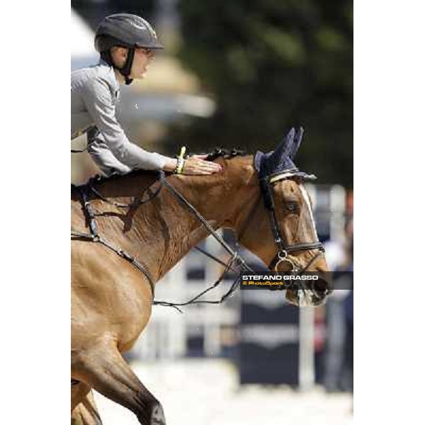 Francesca Capponi on Stallone during the the Nations\' Cup Roma - Villa Borghese - 80° Csio Piazza di Siena, 25th may 2012 ph.Stefano Grasso