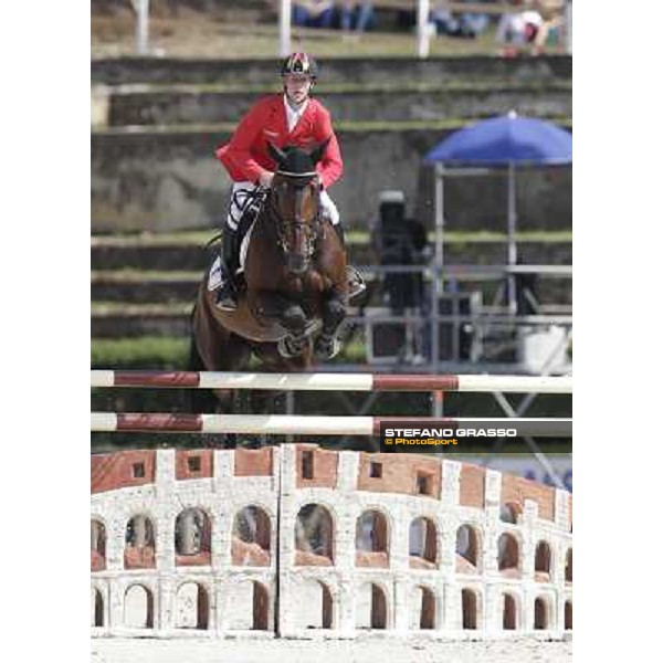 The Team of Germany wins the Nations\' Cup Marcus Ehning on Copin van de Broy Roma - Villa Borghese - 80° Csio Piazza di Siena, 25th may 2012 ph.Stefano Grasso