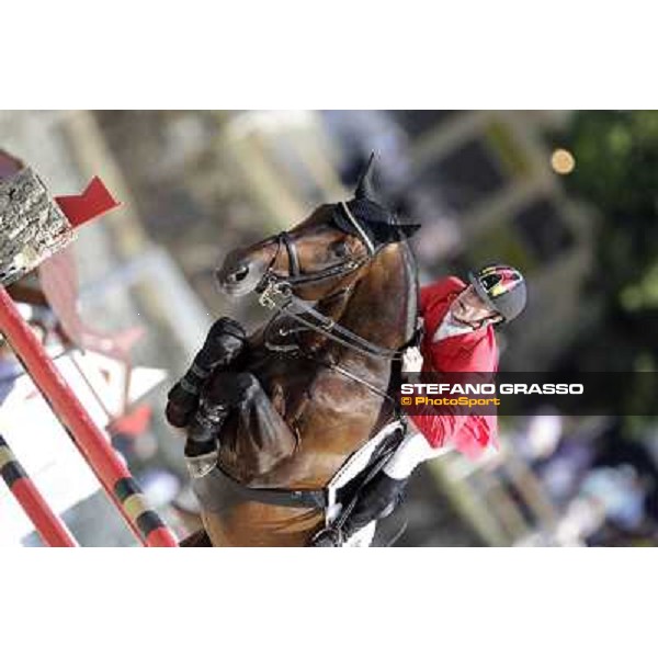 The Team of Germany wins the Nations\' Cup Marcus Ehning on Copin van de Broy Roma - Villa Borghese - 80° Csio Piazza di Siena, 25th may 2012 ph.Stefano Grasso