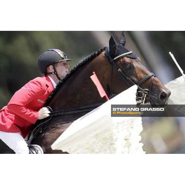 The Team of Germany wins the Nations\' Cup Marcus Ehning on Copin van de Broy Roma - Villa Borghese - 80° Csio Piazza di Siena, 25th may 2012 ph.Stefano Grasso