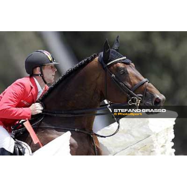 The Team of Germany wins the Nations\' Cup Marcus Ehning on Copin van de Broy Roma - Villa Borghese - 80° Csio Piazza di Siena, 25th may 2012 ph.Stefano Grasso