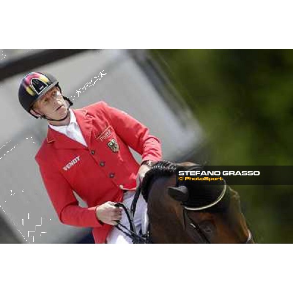 The Team of Germany wins the Nations\' Cup Marcus Ehning on Copin van de Broy Roma - Villa Borghese - 80° Csio Piazza di Siena, 25th may 2012 ph.Stefano Grasso