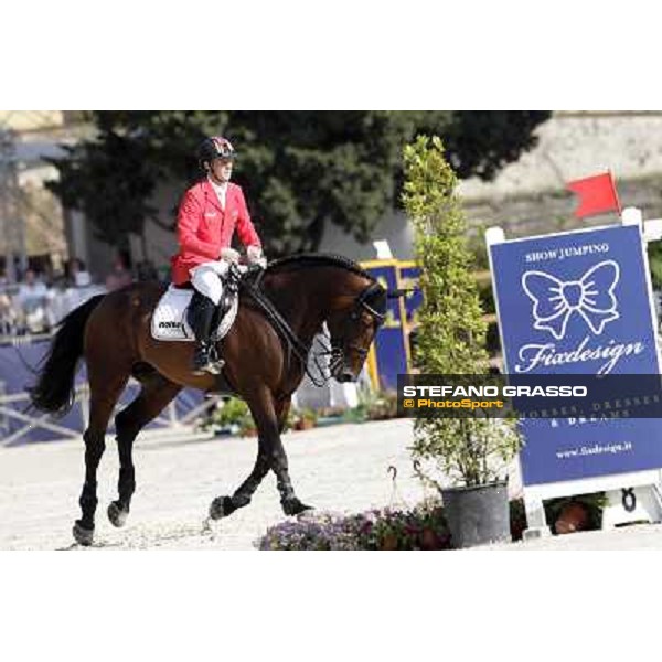 The Team of Germany wins the Nations\' Cup Marcus Ehning on Copin van de Broy Roma - Villa Borghese - 80° Csio Piazza di Siena, 25th may 2012 ph.Stefano Grasso