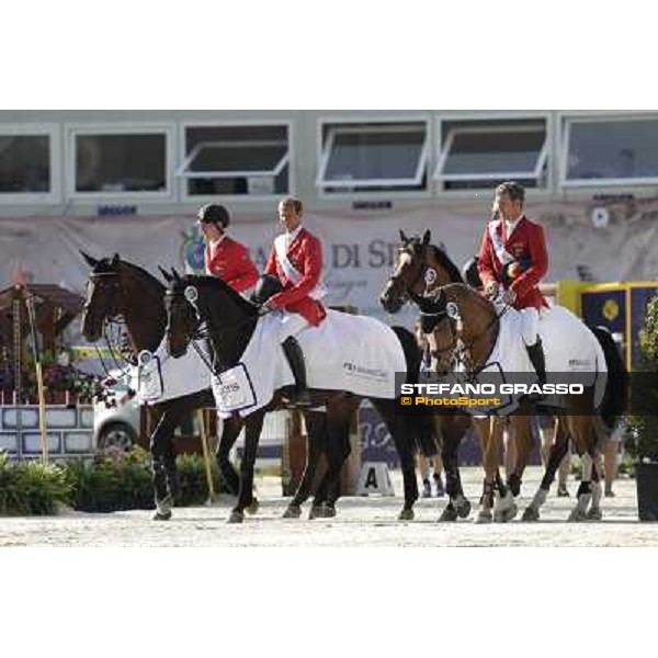The Team of Germany wins the Nations\' Cup Roma - Villa Borghese - 80° Csio Piazza di Siena, 25th may 2012 ph.Stefano Grasso