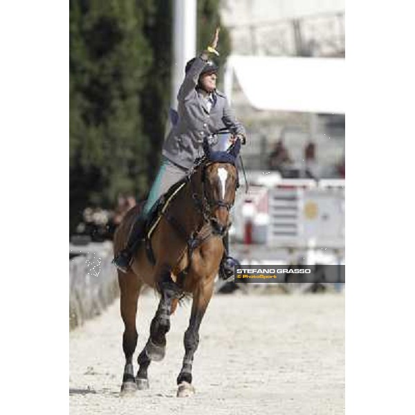 Francesca Capponi on Stallone performed a double clear during the the Nations\' Cup Roma - Villa Borghese - 80° Csio Piazza di Siena, 25th may 2012 ph.Stefano Grasso