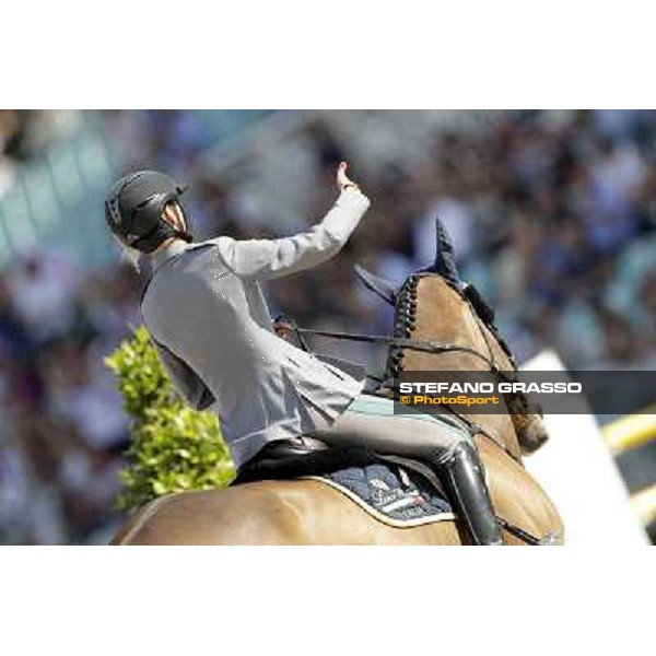Francesca Capponi on Stallone performed a double clear during the the Nations\' Cup Roma - Villa Borghese - 80° Csio Piazza di Siena, 25th may 2012 ph.Stefano Grasso