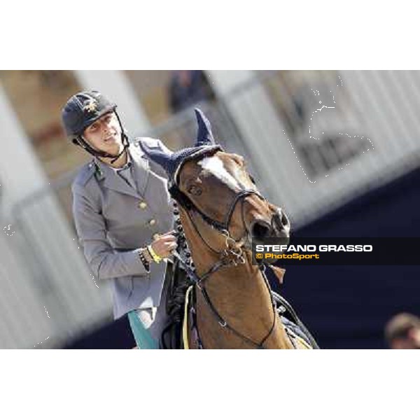 Francesca Capponi on Stallone performed a double clear during the the Nations\' Cup Roma - Villa Borghese - 80° Csio Piazza di Siena, 25th may 2012 ph.Stefano Grasso