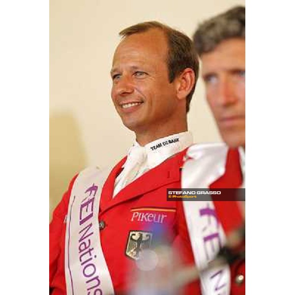 The Press conference of the Nations\' Cup won by the Team of Germany Marco Kutscher Roma - Villa Borghese - 80° Csio Piazza di Siena, 25th may 2012 ph.Stefano Grasso