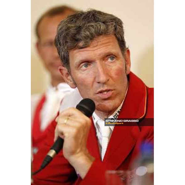 The Press conference of the Nations\' Cup won by the Team of Germany Ludger Beerbaum Roma - Villa Borghese - 80° Csio Piazza di Siena, 25th may 2012 ph.Stefano Grasso