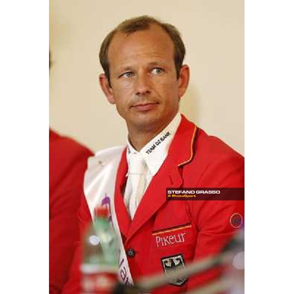 The Press conference of the Nations\' Cup won by the Team of Germany Marco Kutscher Roma - Villa Borghese - 80° Csio Piazza di Siena, 25th may 2012 ph.Stefano Grasso
