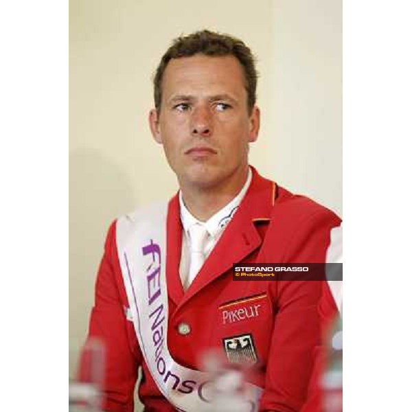 The Press conference of the Nations\' Cup won by the Team of Germany Christian Ahlmann Roma - Villa Borghese - 80° Csio Piazza di Siena, 25th may 2012 ph.Stefano Grasso