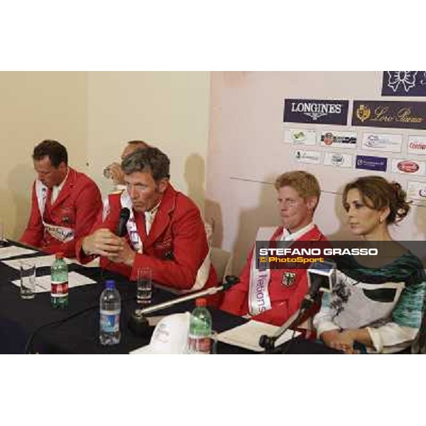 The Press conference of the Nations\' Cup won by the Team of Germany Christian Ahlmann,Marco Kutscher,Ludger Beerbaum,Marcus Ehning and HTH Princess Haya of Jordan Roma - Villa Borghese - 80° Csio Piazza di Siena, 25th may 2012 ph.Stefano Grasso