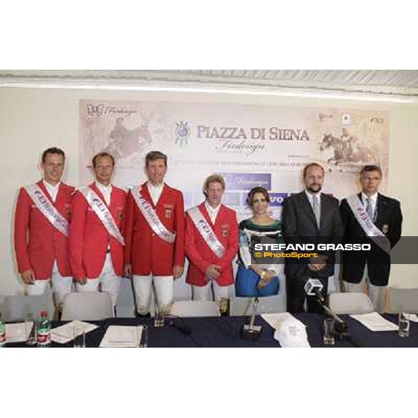 The Press conference of the Nations\' Cup won by the Team of Germany Roma - Villa Borghese - 80° Csio Piazza di Siena, 25th may 2012 ph.Stefano Grasso