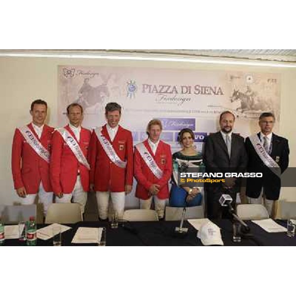 The Press conference of the Nations\' Cup won by the Team of Germany Roma - Villa Borghese - 80° Csio Piazza di Siena, 25th may 2012 ph.Stefano Grasso