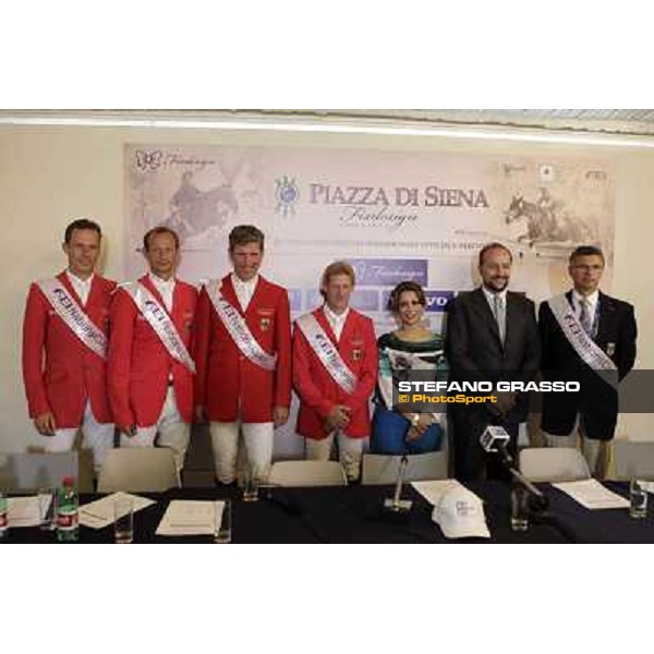 The Press conference of the Nations\' Cup won by the Team of Germany Roma - Villa Borghese - 80° Csio Piazza di Siena, 25th may 2012 ph.Stefano Grasso