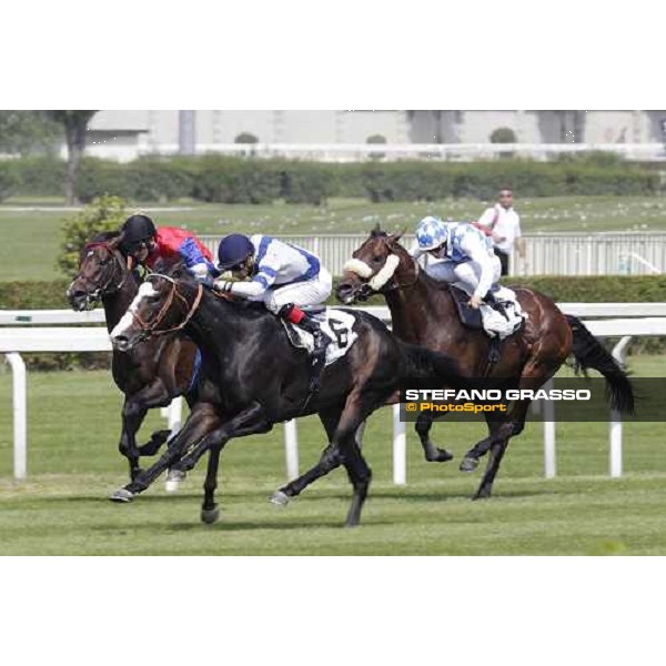 Mariolino Esposito and Vedelago go to win the Premio Carlo Vittadini ( Ex Turati) Milano - San Siro racecourse, 26th may 2012 ph.Stefano Grasso