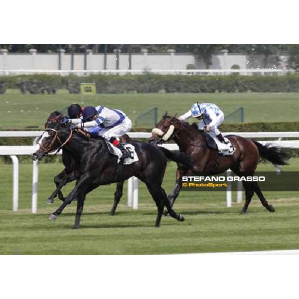 Mariolino Esposito and Vedelago go to win the Premio Carlo Vittadini ( Ex Turati) Milano - San Siro racecourse, 26th may 2012 ph.Stefano Grasso