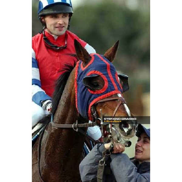 J.Kamenicek on Fortunio winners of Premio Giulio Coccia Roma Capannelle 15 gennaio 2005 ph. Stefano Grasso