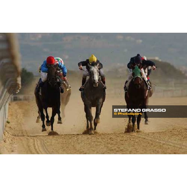 straight of Premio Prestigio - Freddy Sprint-Alcatraz-Joy Springs Roma Capannelle 15 gennaio 2005 ph. Stefano Grasso