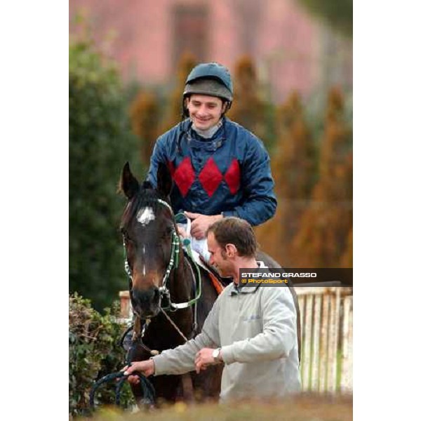 D.Fuhrmann on Niklas winner of Premio Antonio Spinetti Roma Capannelle 15 gennaio 2005 ph. Stefano Grasso