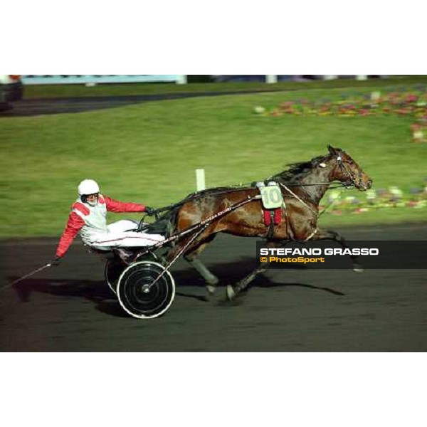 Jos Verbeeck with Echo Font wins Prix D\'Issoire Paris Vincennes, 29th january 2005 ph.Stefano Grasso