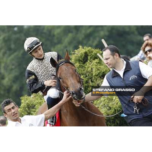 Gregorio Arena on Frankenstein Gran Premio di Milano - Trofeo Snai Milano - San Siro galopp racecourse,10th june 2012 ph.Stefano Grasso