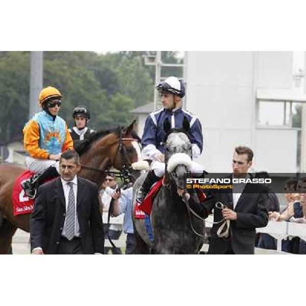 Christophe Patrice Lemaire on Vadamar followed by William Buick on Earl of Tinsdal Gran Premio di Milano - Trofeo Snai Milano - San Siro galopp racecourse,10th june 2012 ph.Stefano Grasso