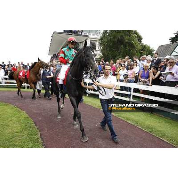 Bruno Grizzetti and Gregorio Arena with Frankenstein, Dario Vargiu and Sopran Montieri Gran Premio di Milano - Trofeo Snai Milano - San Siro galopp racecourse,10th june 2012 ph.Stefano Grasso