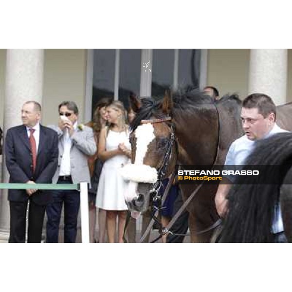 Earl of Tindsal after the triumph in the Gran Premio di Milano - Trofeo Snai Milano - San Siro galopp racecourse,10th june 2012 ph.Stefano Grasso