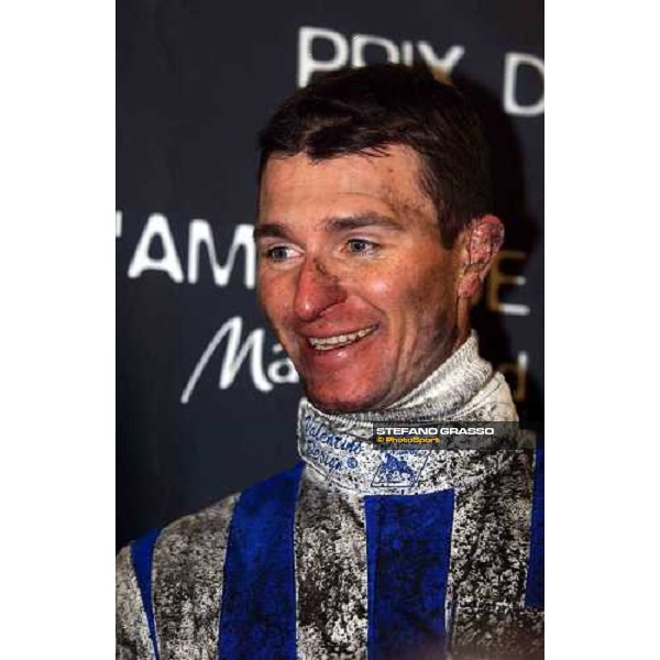 Christophe Gallier, winner with Jag de Bellouet of 84° Gran Prix d\'Amerique Paris Vincennes, 30th january 2005 ph. Stefano Grasso