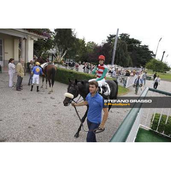 Cristian Demuro on Bit of Hell Milano - San Siro galopp racecourse,10th june 2012 ph.Stefano Grasso