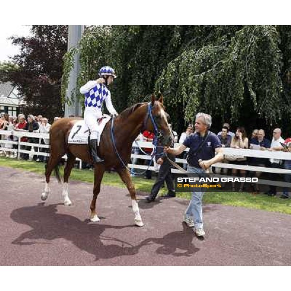 Cristian Demuro on Il Supremo Milano - San Siro galopp racecourse,10th june 2012 ph.Stefano Grasso