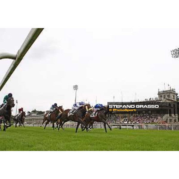 Cristian Demuro on Occhio della Mente wins the Premio Trenno Milano - San Siro galopp racecourse,10th june 2012 ph.Stefano Grasso