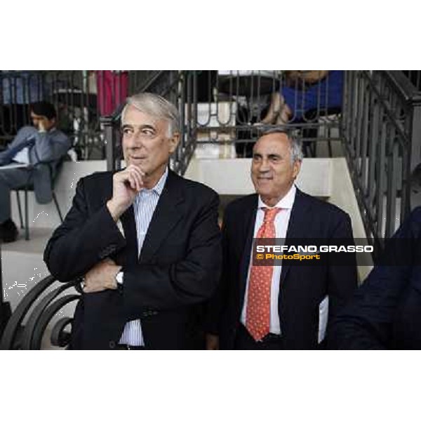 Giuliano Pisapia and Claudio Corradini Milano - San Siro galopp racecourse,10th june 2012 ph.Stefano Grasso