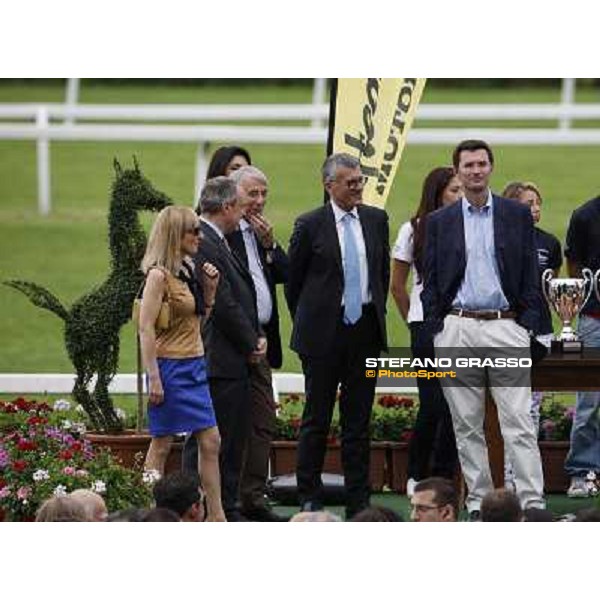 Giorgio Sandi,Giuliano Pisapia, Francesco Ruffo and Stefano Bortoli Milano - San Siro galopp racecourse,10th june 2012 ph.Stefano Grasso