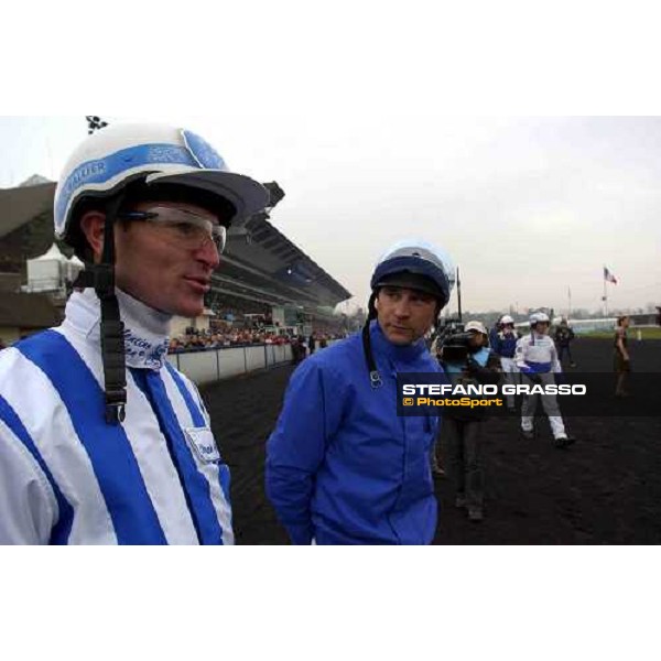 Christophe Gallier and J. Michel Bazire before 84° Amerique Paris Vincennes, 30th january 2005 ph. Stefano Grasso