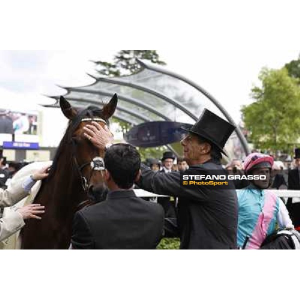 Sir Henry Cecil congratulates with Frankel after winning the Queen Anne Stakes Royal Ascot, First Day, 19th june 2012 ph.Stefano Grasso