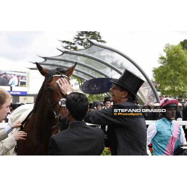 Sir Henry Cecil congratulates with Frankel after winning the Queen Anne Stakes Royal Ascot, First Day, 19th june 2012 ph.Stefano Grasso