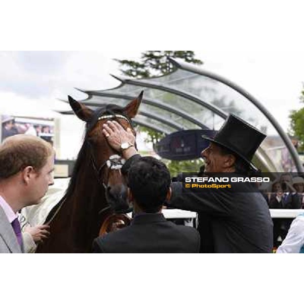 Sir Henry Cecil congratulates with Frankel after winning the Queen Anne Stakes Royal Ascot, First Day, 19th june 2012 ph.Stefano Grasso