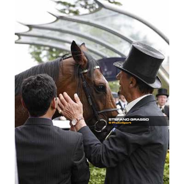 Sir Henry Cecil congratulates with Frankel after winning the Queen Anne Stakes Royal Ascot, First Day, 19th june 2012 ph.Stefano Grasso