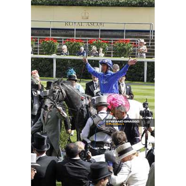 Frankie Dettori on Colour Vision wins the Gold cup Royal Ascot, third day, 21st june 2012 ph.Stefano Grasso