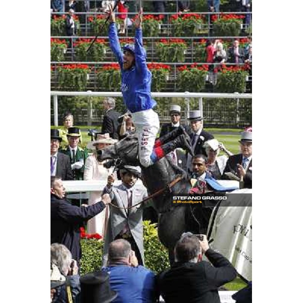 Frankie Dettori on Colour Vision wins the Gold cup Royal Ascot, third day, 21st june 2012 ph.Stefano Grasso