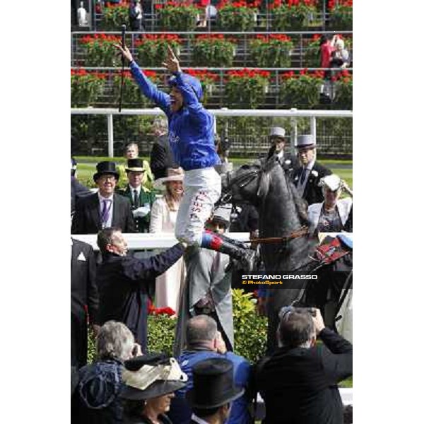 Frankie Dettori on Colour Vision wins the Gold cup Royal Ascot, third day, 21st june 2012 ph.Stefano Grasso