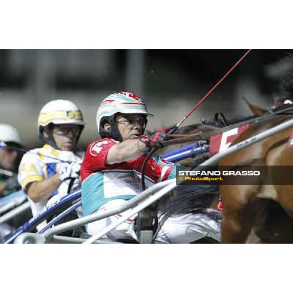 Pietro Gubellini during the Gran Premio Nazionale Filly Milano - San Siro trot racecourse, 30th june 2012 ph.Stefano Grasso