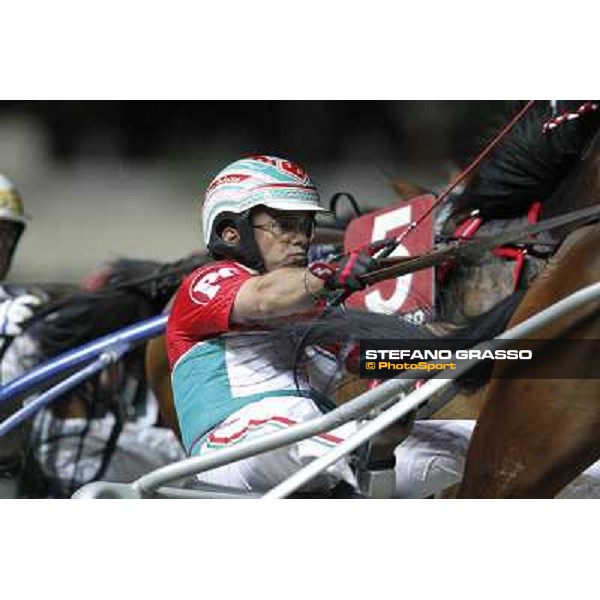Pietro Gubellini during the Gran Premio Nazionale Filly Milano - San Siro trot racecourse, 30th june 2012 ph.Stefano Grasso