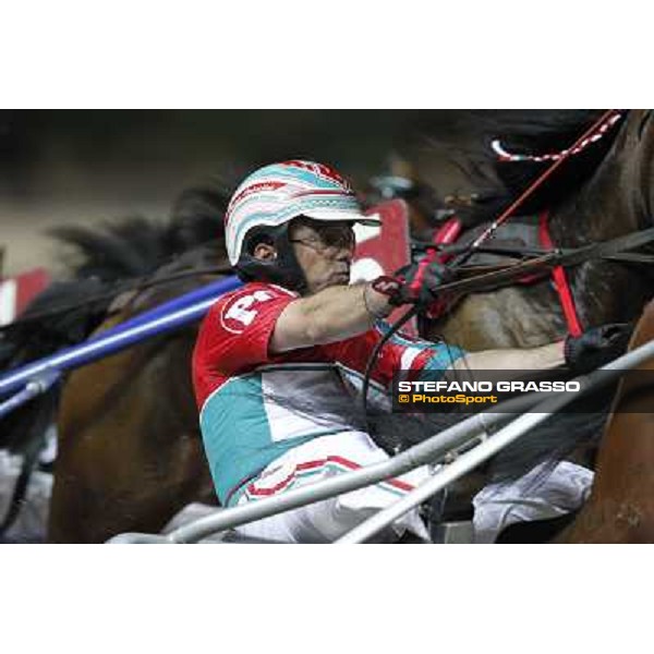 Pietro Gubellini during the Gran Premio Nazionale Filly Milano - San Siro trot racecourse, 30th june 2012 ph.Stefano Grasso
