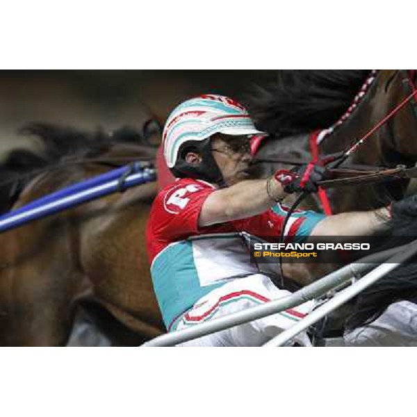 Pietro Gubellini during the Gran Premio Nazionale Filly Milano - San Siro trot racecourse, 30th june 2012 ph.Stefano Grasso