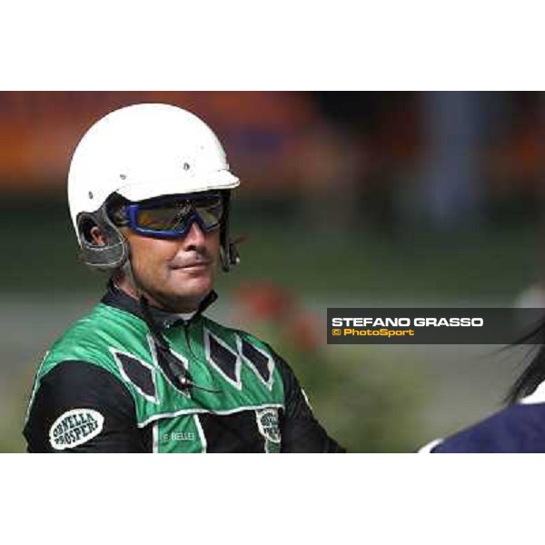 Enrico Bellei after winning the Gran Premio Nazionale Filly Milano - San Siro trot racecourse, 30th june 2012 ph.Stefano Grasso