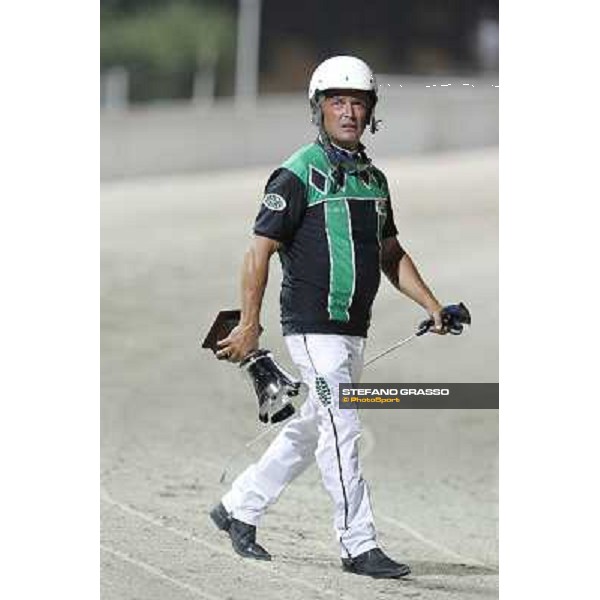 Enrico Bellei after the prize giving ceremony of the Gran Premio Nazionale Filly Milano - San Siro trot racecourse, 30th june 2012 ph.Stefano Grasso